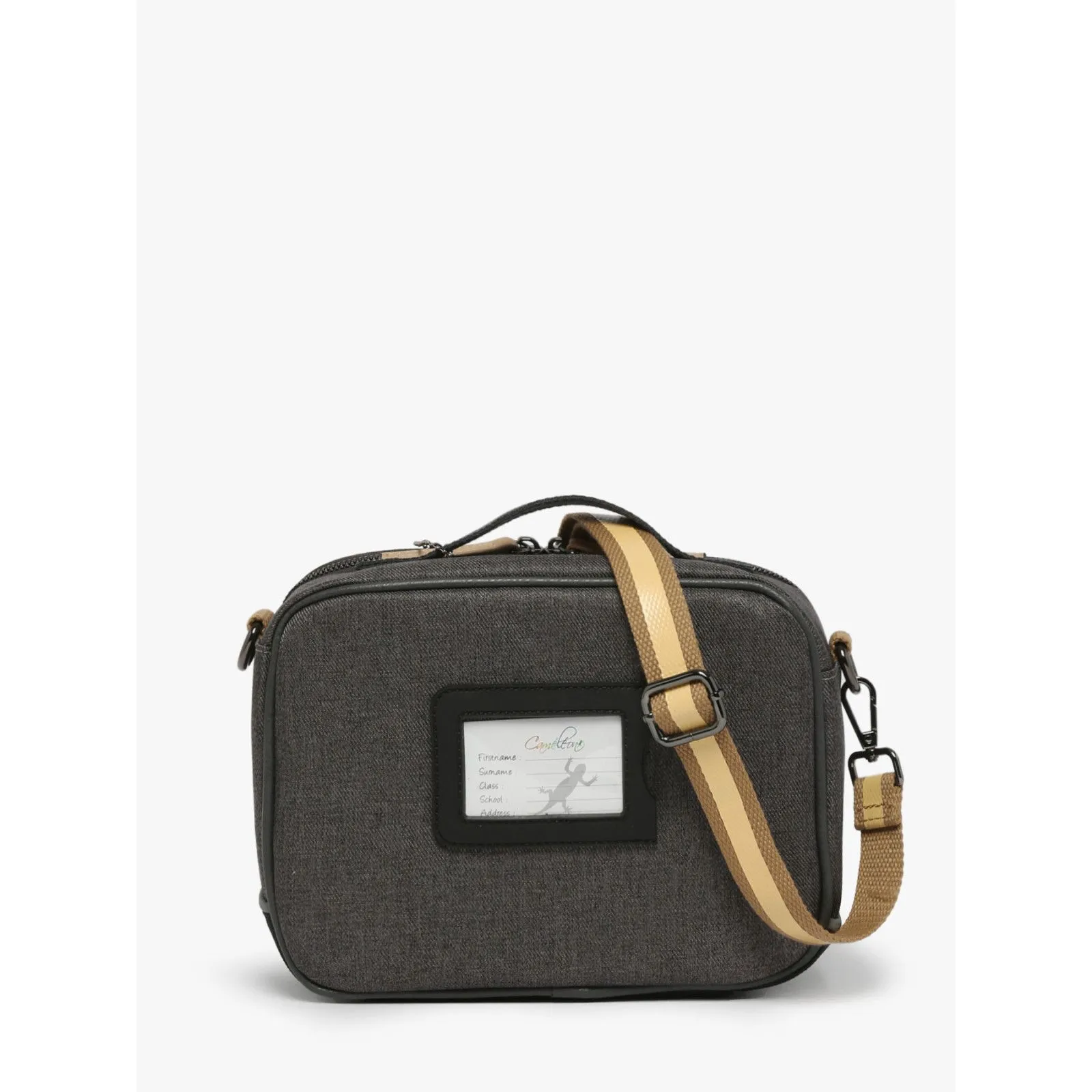 Caméléon Vintage Urban Lunch Bag - Grey Badges – vue 3 – Cooler Bags