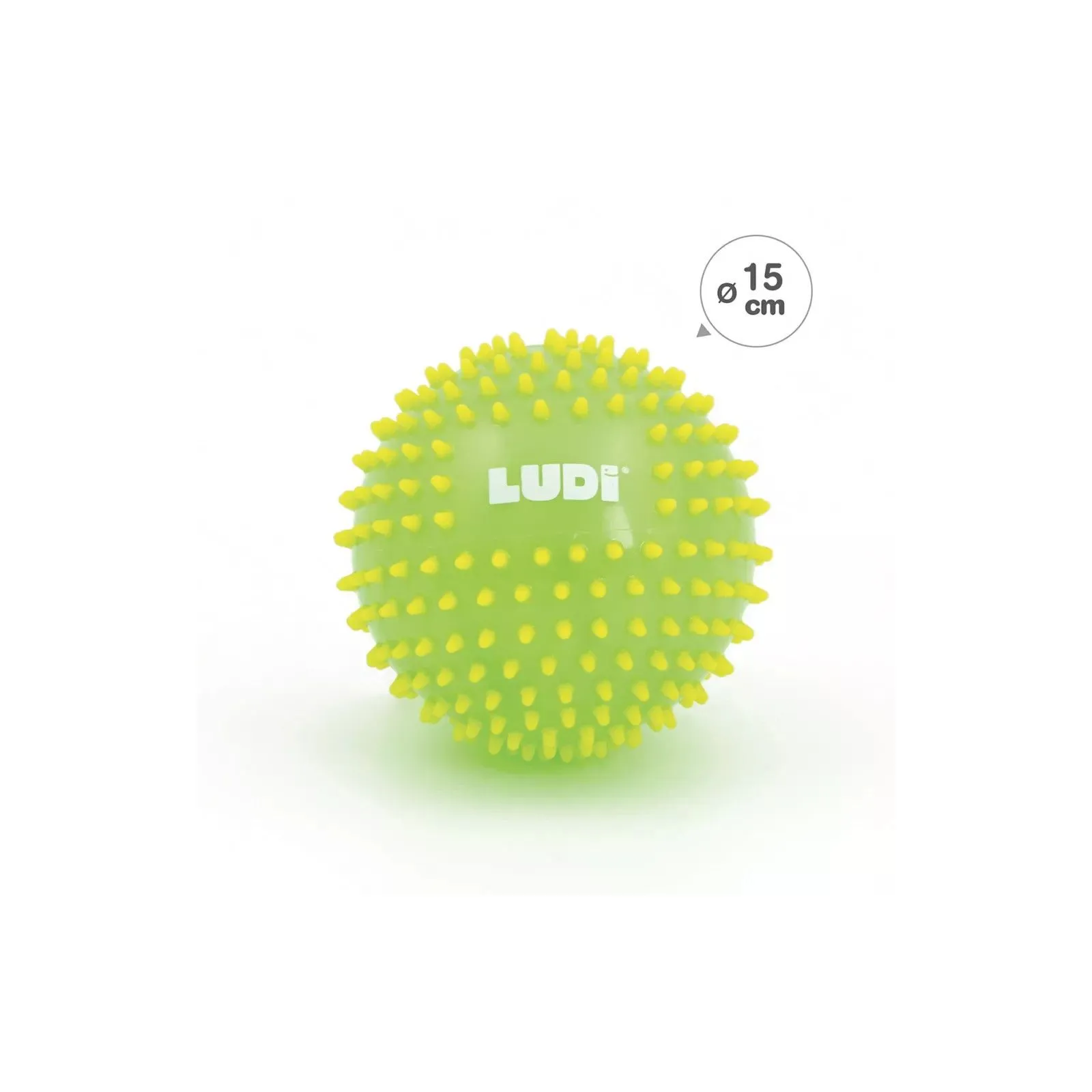 Ludi Ludi Balle de Massage Bicolore ~vert~ – vue 1 – Eveil et motricité