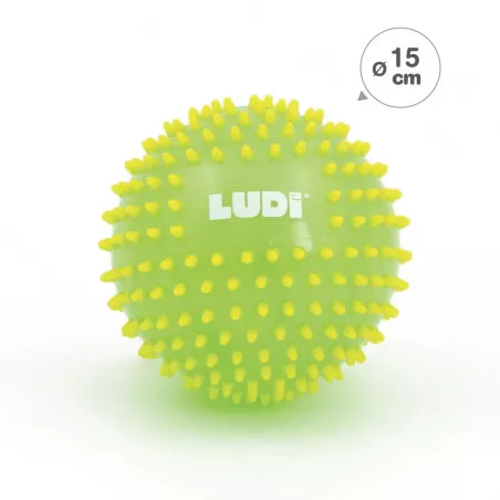 Ludi Ludi Two-Tone Massage Ball ~green~ – vue 1 – Awareness and motor skills