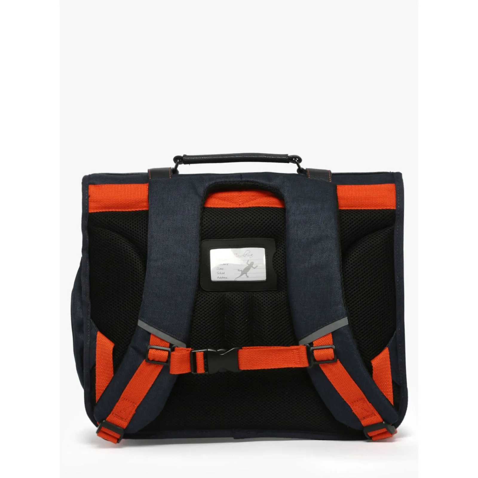 Caméléon School Bag Vintage Urban 41 cm - Navy Orange Stitchin – vue 2 – School bags and bags