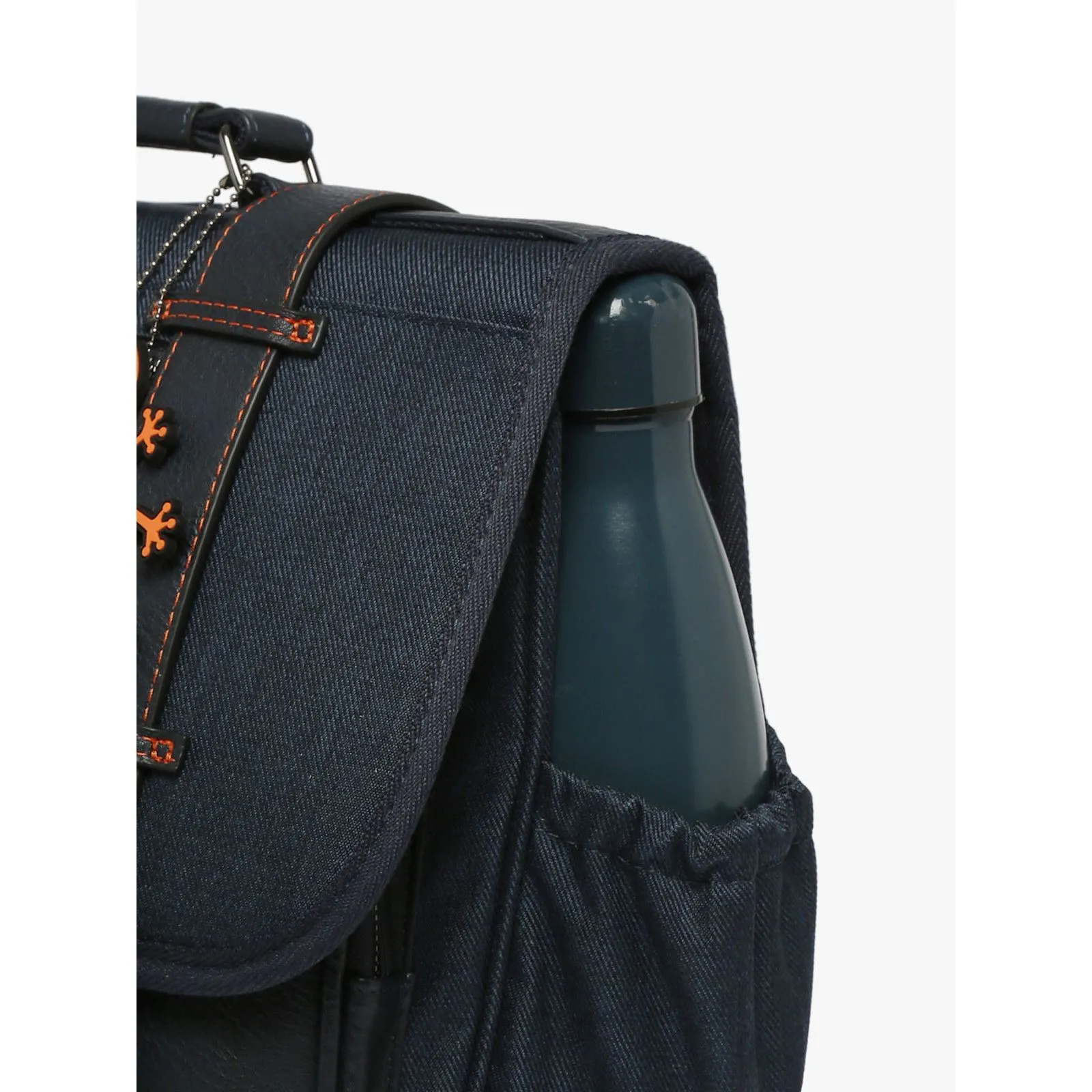 Caméléon School Bag Vintage Urban 41 cm - Navy Orange Stitchin – vue 3 – School bags and bags