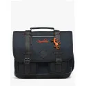 Caméléon Cartable Vintage Urban 41 cm - Navy Orange Stitchin – vue 1 – Cartables et sacs