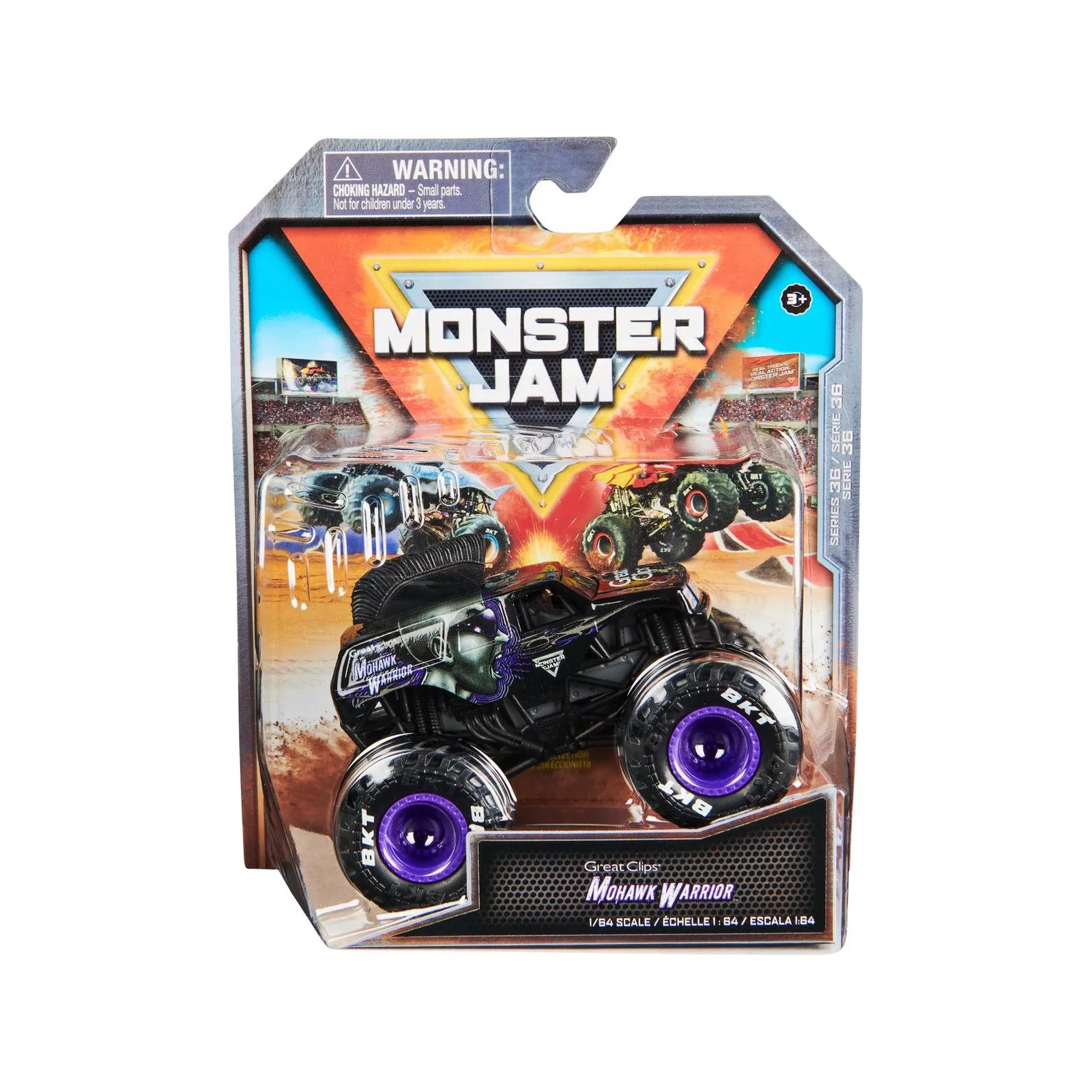 Spin Master Monster Jam (Série 36) - Mohawk Warrior – vue 1 – Voitures, camions, etc.