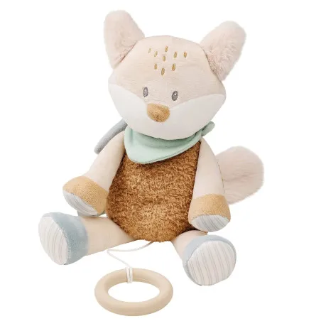 Nattou Fox Musical Plush FLO, ERNEST & OLI - 24 cm - Flo Mint Green – vue 1 – Musical toys