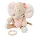 Nattou Musical Elephant Plush FLO, ERNEST & OLI - 24 cm - Oli Pink – vue 1 – Musical toys