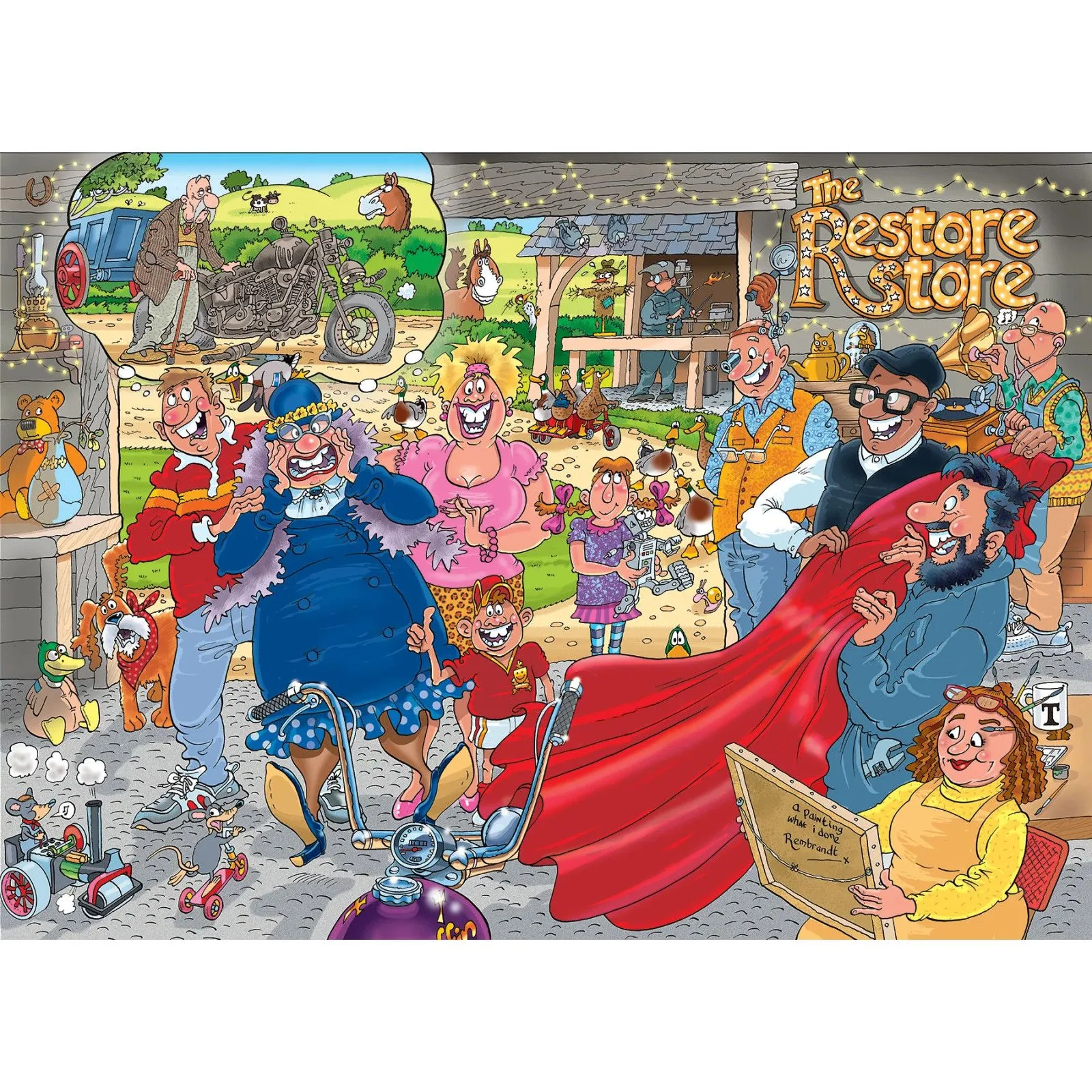 Jumbo Wasgij Original 41 - Restauration complète! [1000] – vue 2 – Puzzles