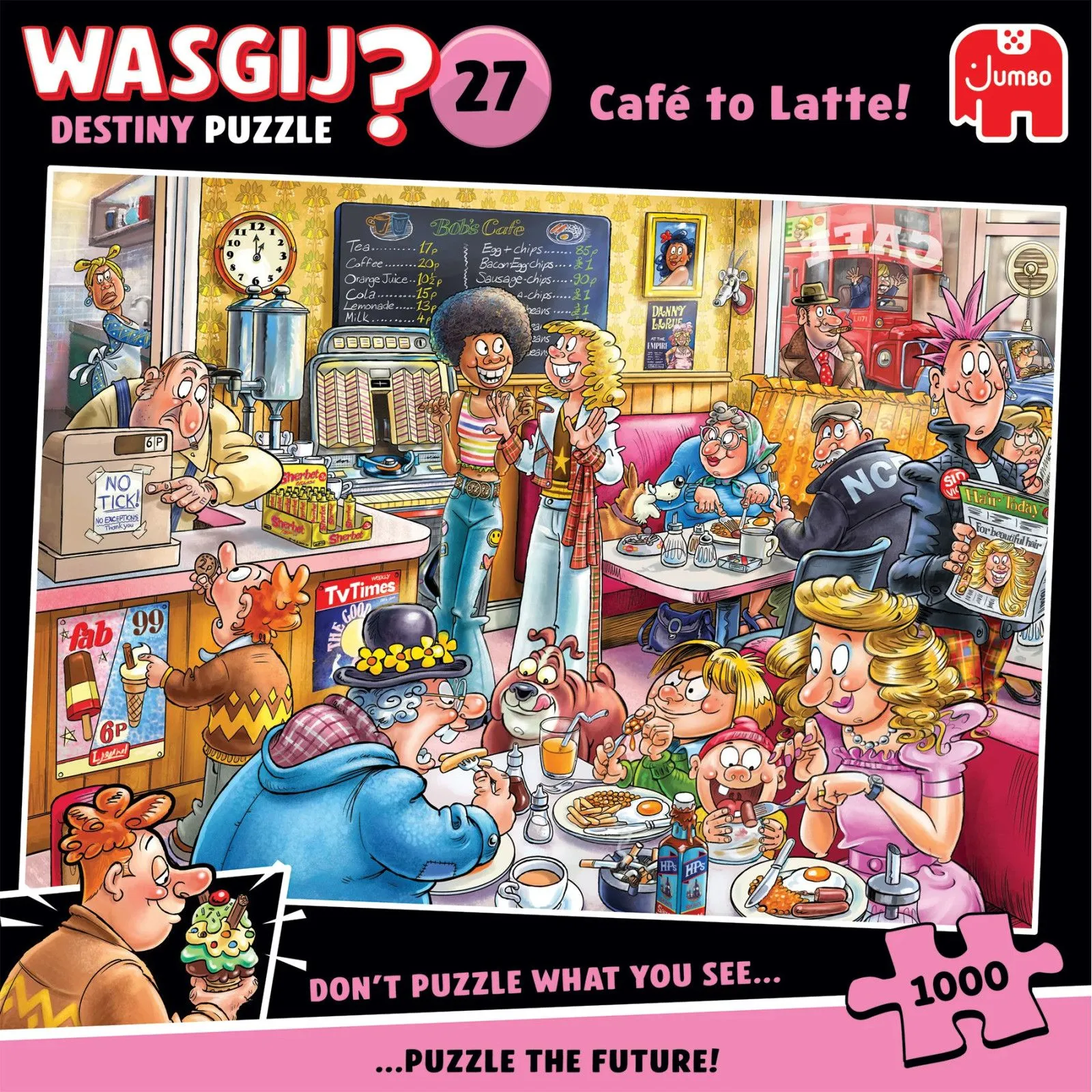 Jumbo Wasgij Destiny 27 - Café to Latte! [1000] – vue 4 – Puzzles