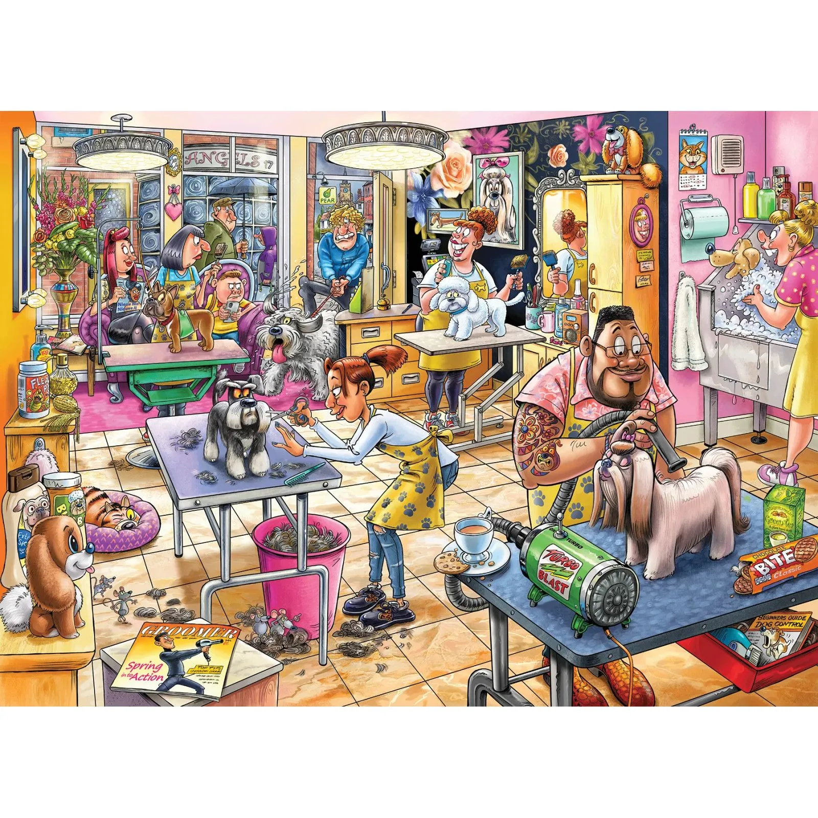Jumbo Wasgij Mystery 23 - Salon de toilettage! [1000] – vue 2 – Puzzles