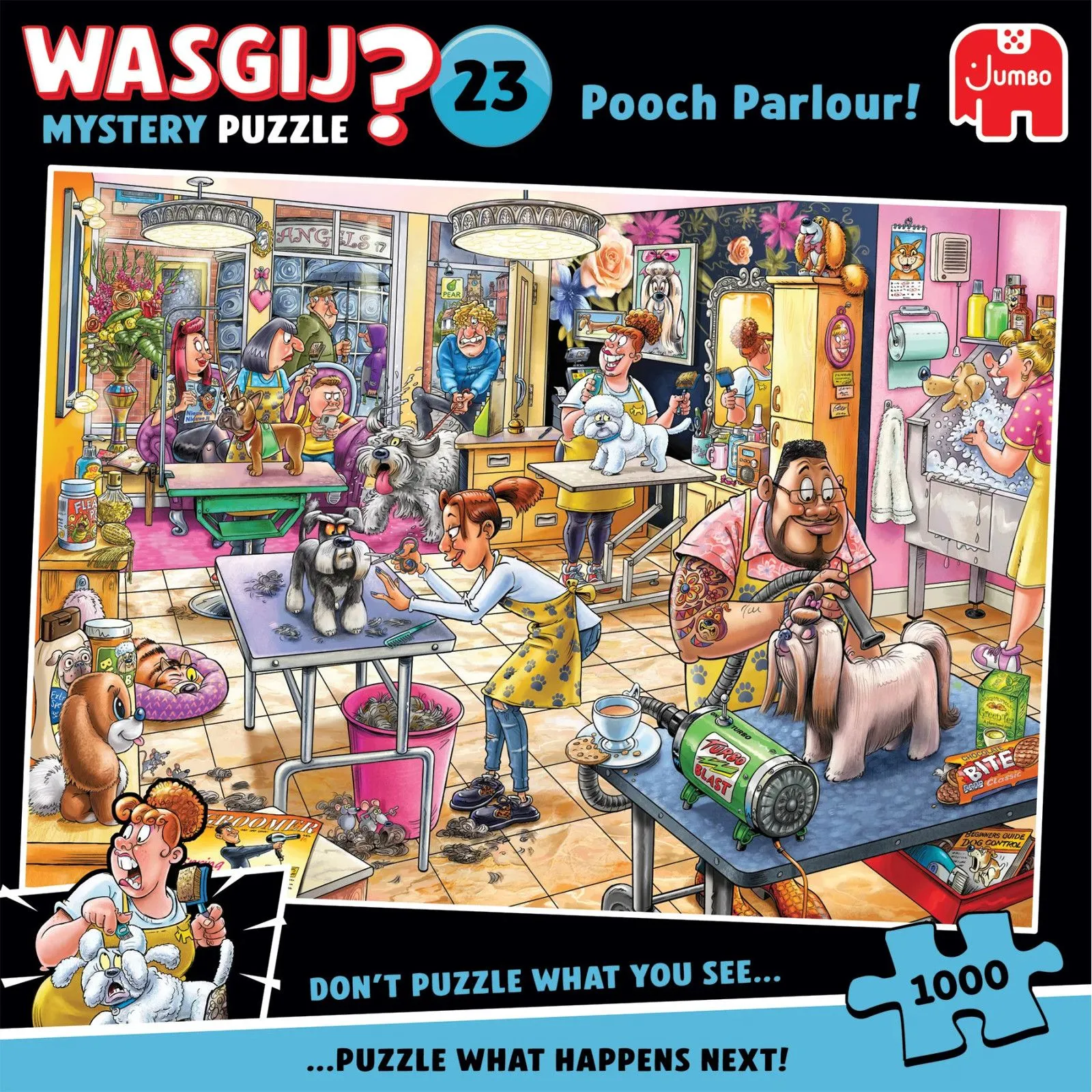 Jumbo Wasgij Mystery 23 - Salon de toilettage! [1000] – vue 4 – Puzzles