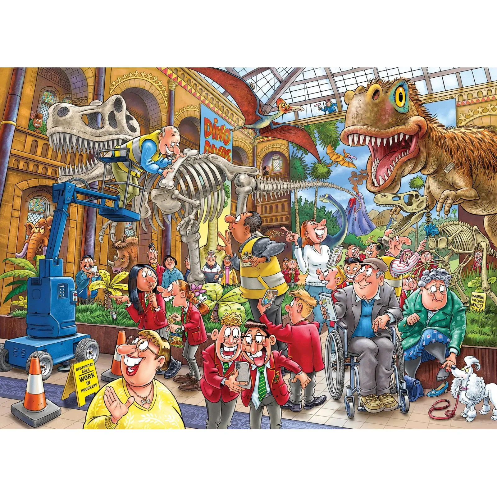 Jumbo Wasgij Mystery 24 - Blight at the Museum! [1000] – vue 2 – Puzzles