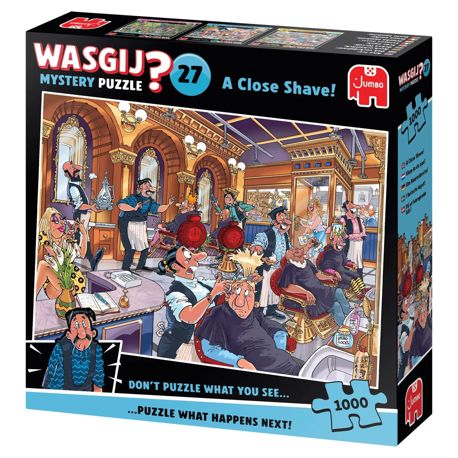 Jumbo Wasgij Mystery 27 - A Close Shave! [1000] – vue 3 – Puzzles
