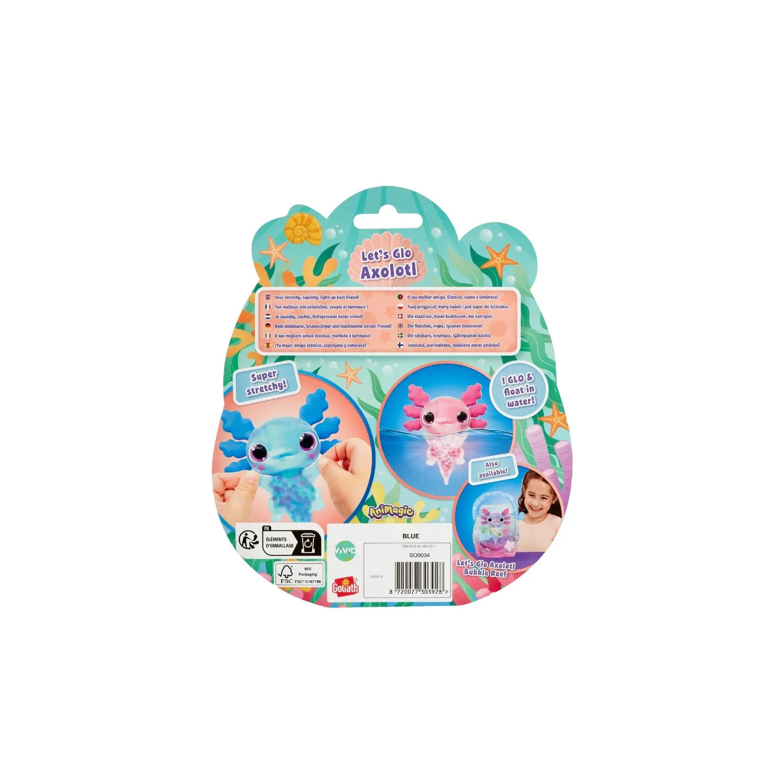 Goliath AniMagic - Let's Glo Axolotl (blue) – vue 4 – Water Play