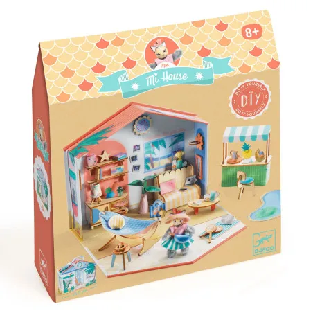 Djeco Coffret Maquette - DIY - Mi House - Mia – vue 1 – Maisons et univers miniatures