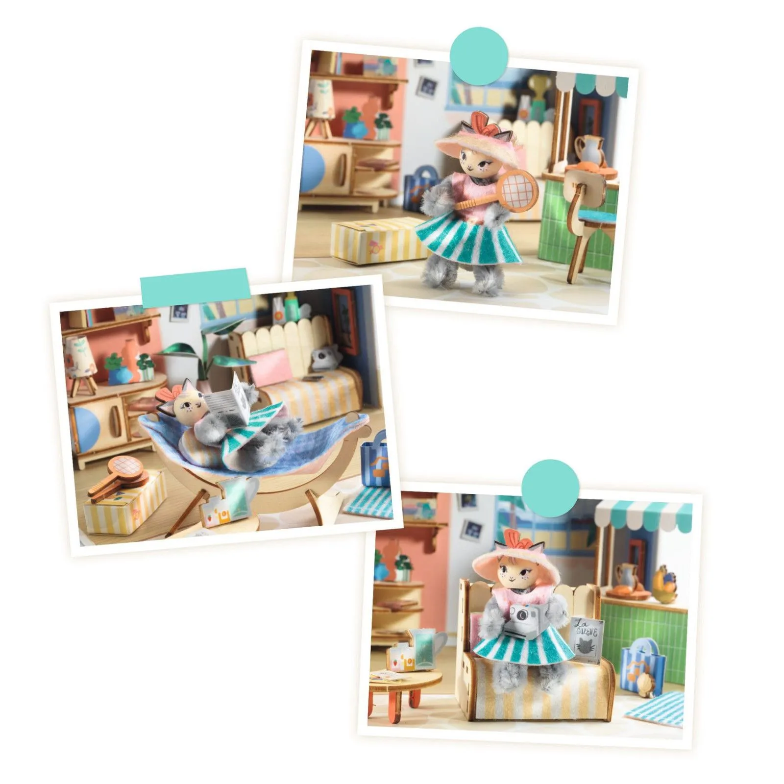 Djeco Coffret Maquette - DIY - Mi House - Mia – vue 4 – Maisons et univers miniatures