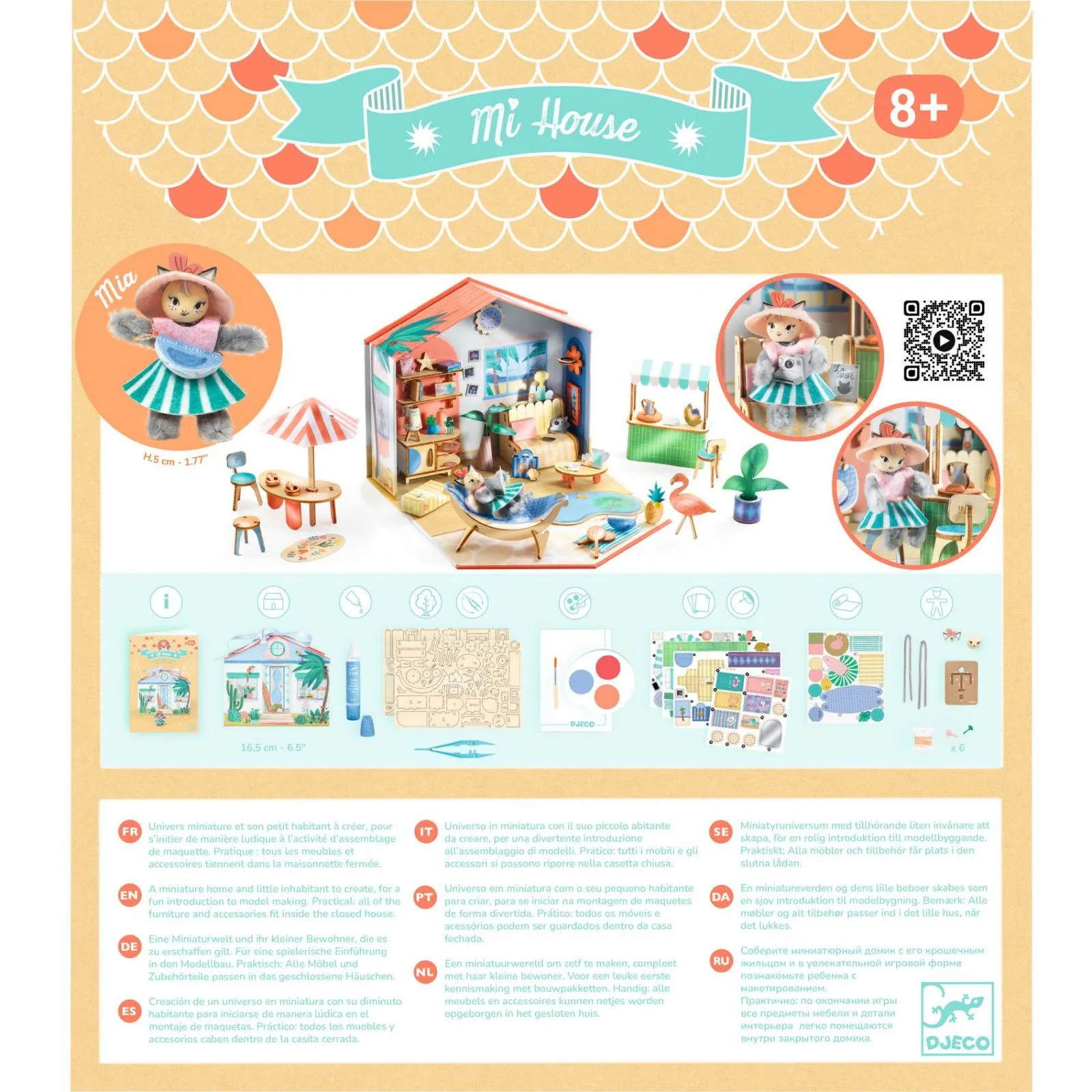 Djeco Coffret Maquette - DIY - Mi House - Mia – vue 6 – Maisons et univers miniatures