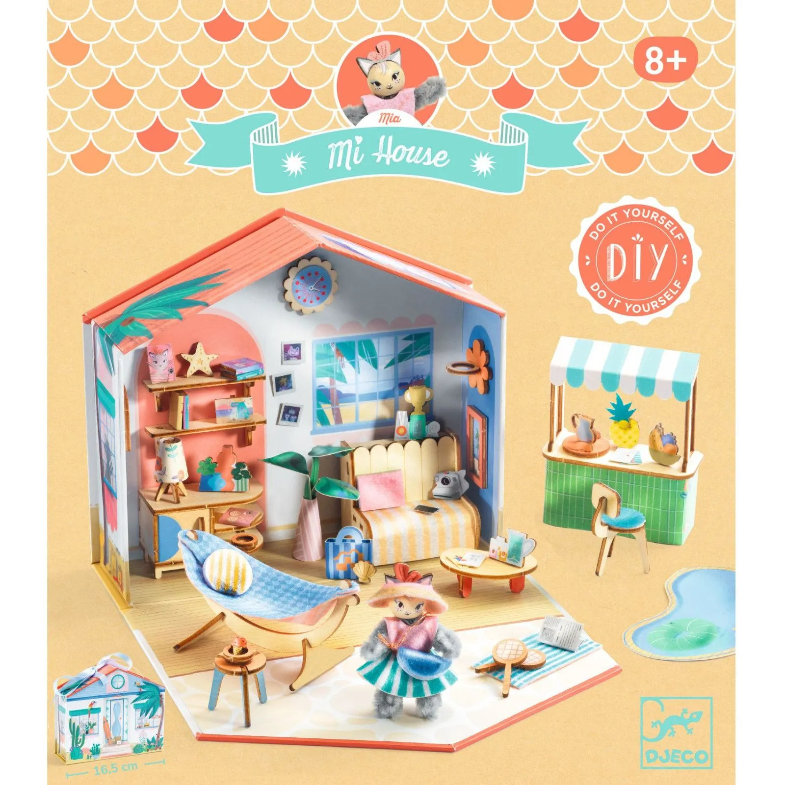 Djeco Coffret Maquette - DIY - Mi House - Mia – vue 7 – Maisons et univers miniatures