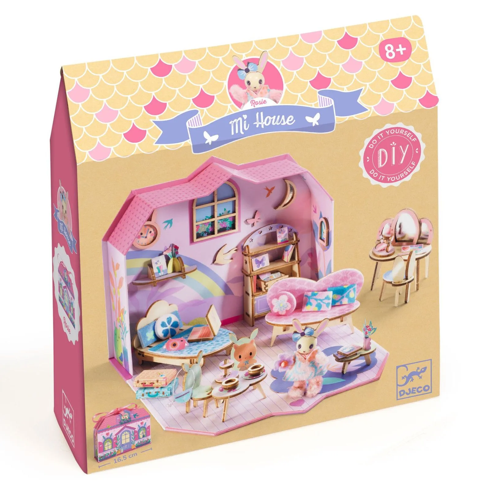 Djeco Coffret Maquette - DIY - Mi House - Rosie – vue 1 – Maisons et univers miniatures