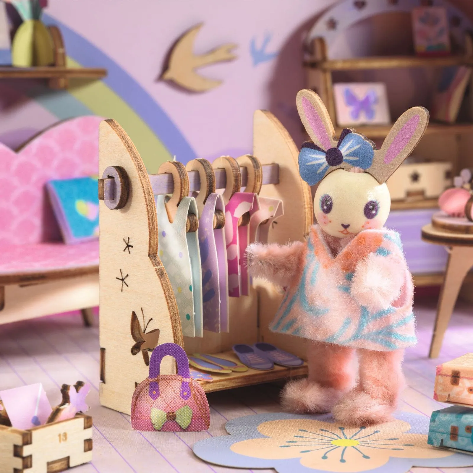 Djeco Coffret Maquette - DIY - Mi House - Rosie – vue 9 – Maisons et univers miniatures