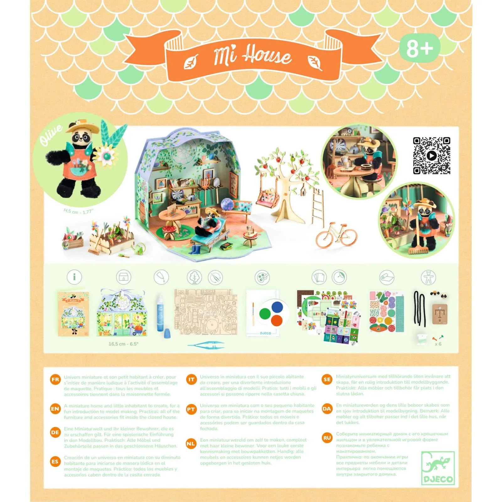 Djeco Art of model making - DIY - Mi House - Olive – vue 6 – Miniature Houses & Worlds
