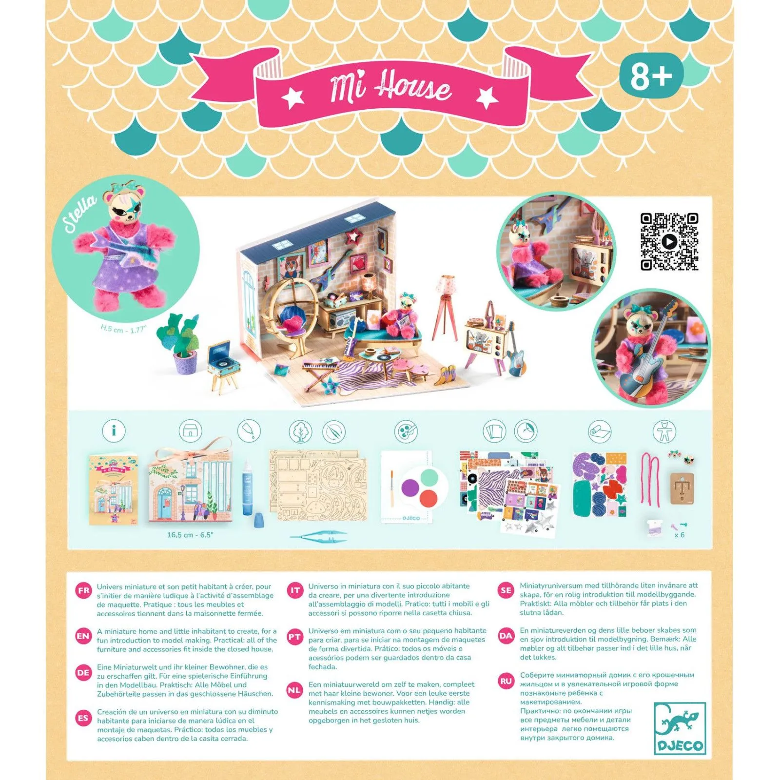 Djeco Art of model making - DIY - Mi House - Stella – vue 6 – Miniature Houses & Worlds