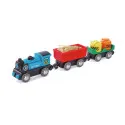 Hape Battery Powered Rolling-Stock Set – vue 1 – Wooden Railway and Trains