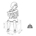 Djeco Little Big Room - Coffre à jouet siège - Roulotte – vue 6 – Tentes