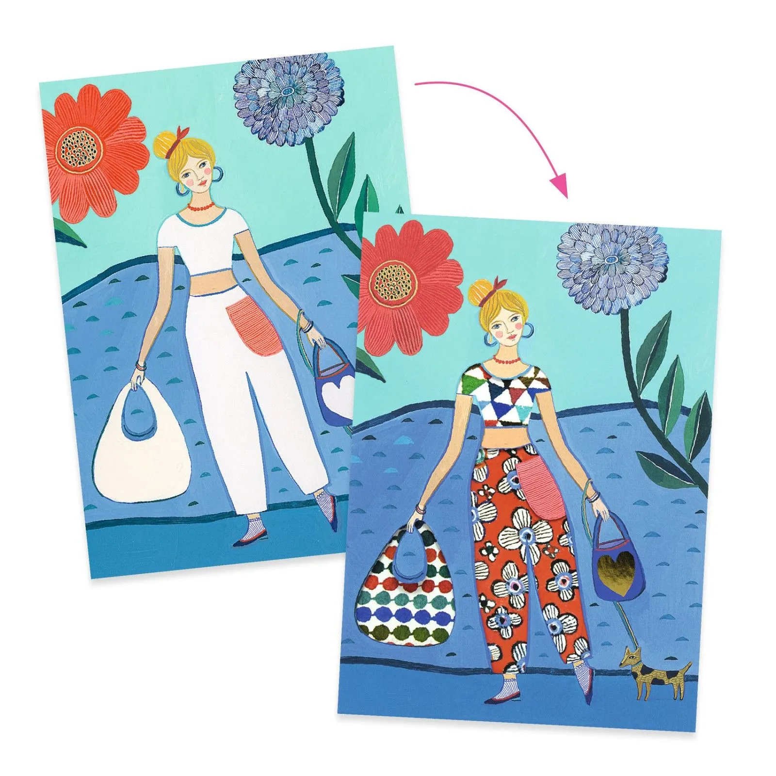Djeco Patterned collages - WAX Trend – vue 3 – Creative Kits