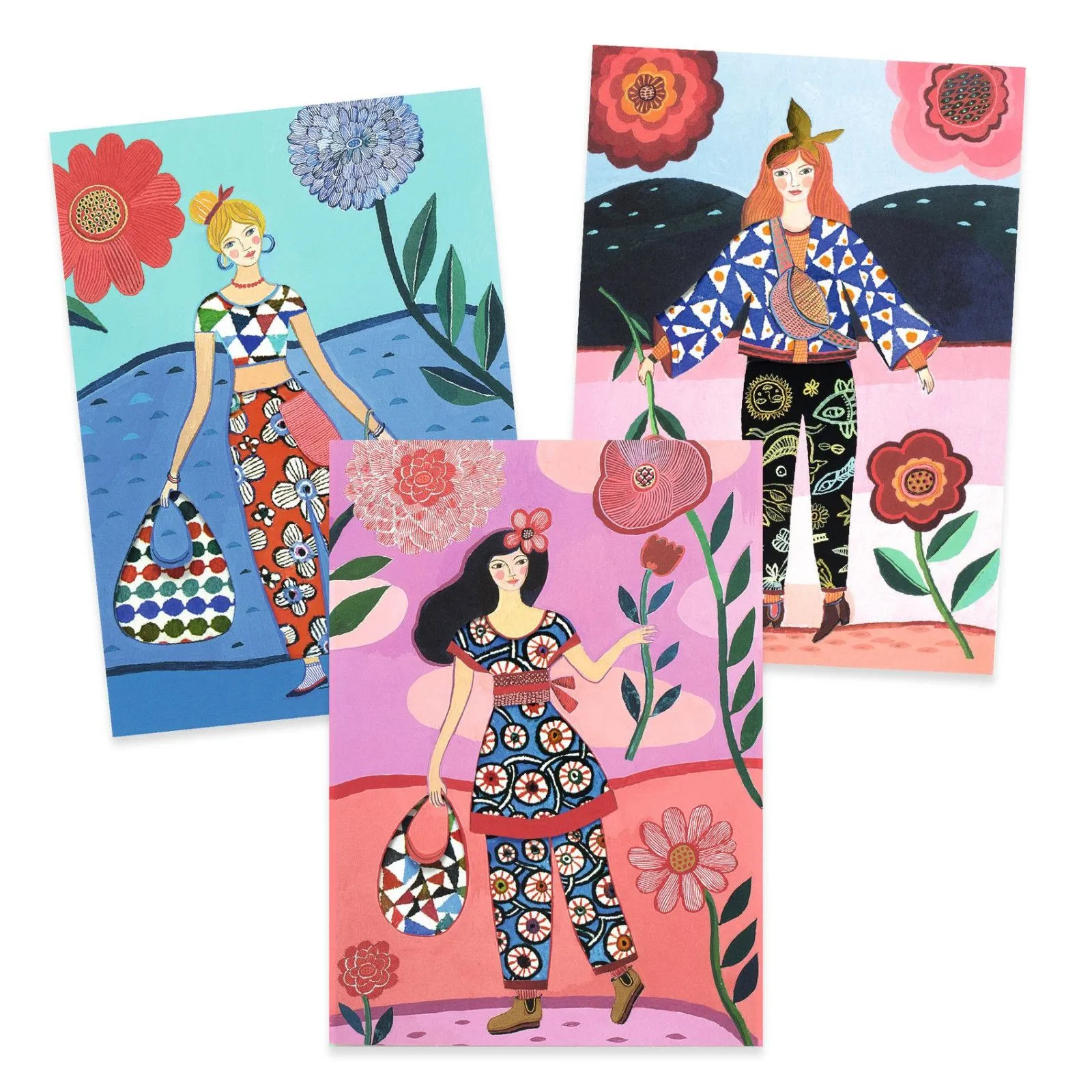 Djeco Patterned collages - WAX Trend – vue 6 – Creative Kits