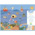 Djeco Stickers épais repositionnables - Summertime – vue 1 – Kits Créatifs