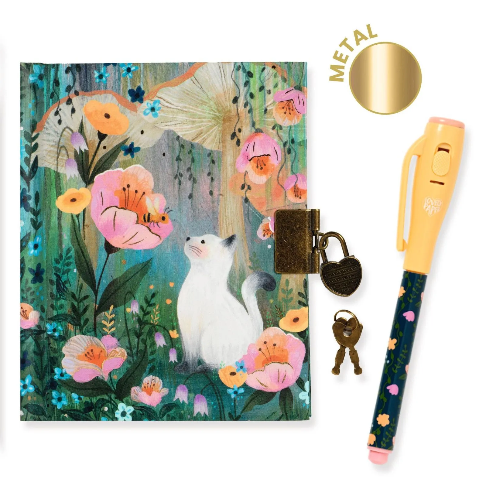 Djeco Lovely Paper - Kendra little secret notebook - magic pen – vue 1 – Creative Stationery