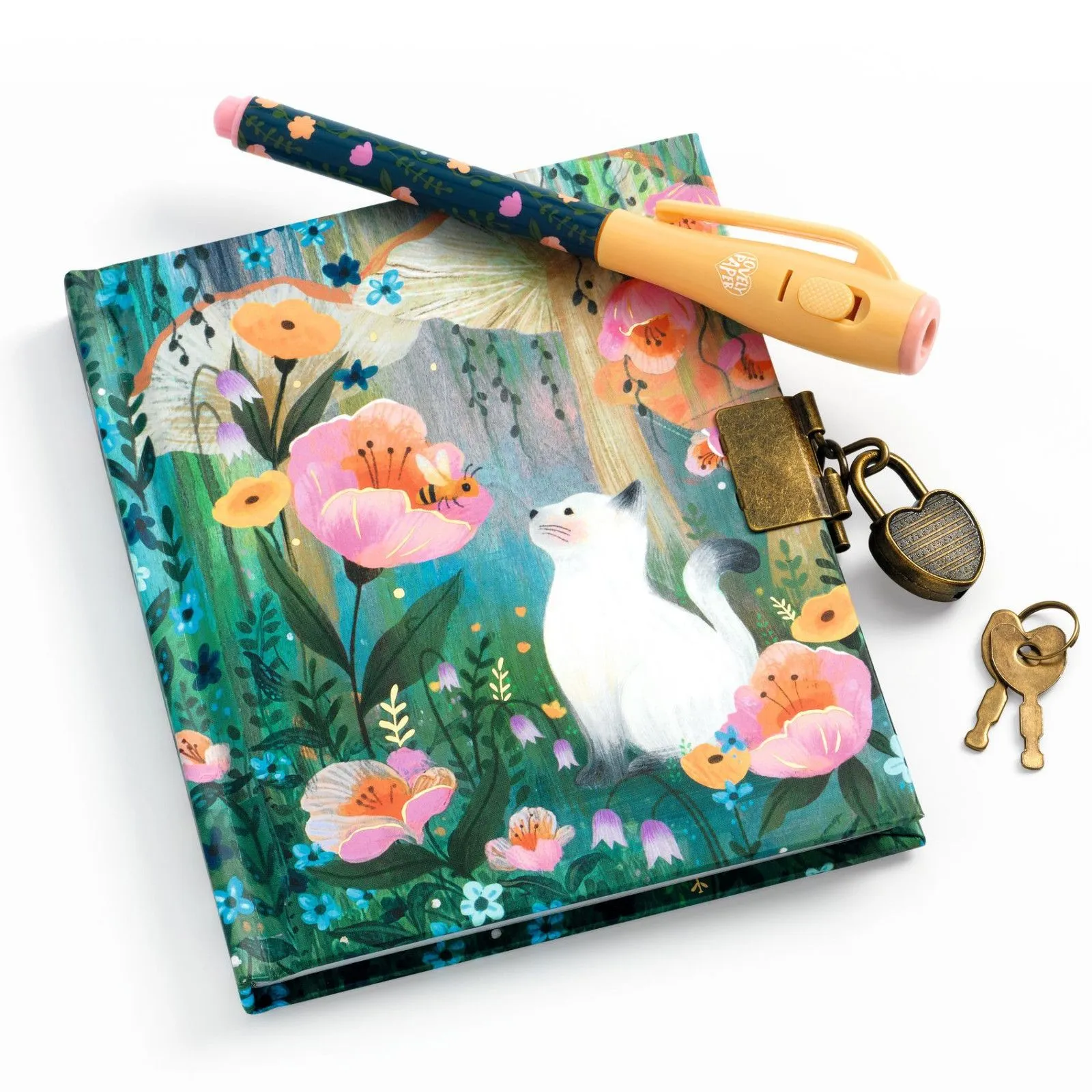 Djeco Lovely Paper - Kendra little secret notebook - magic pen – vue 2 – Creative Stationery