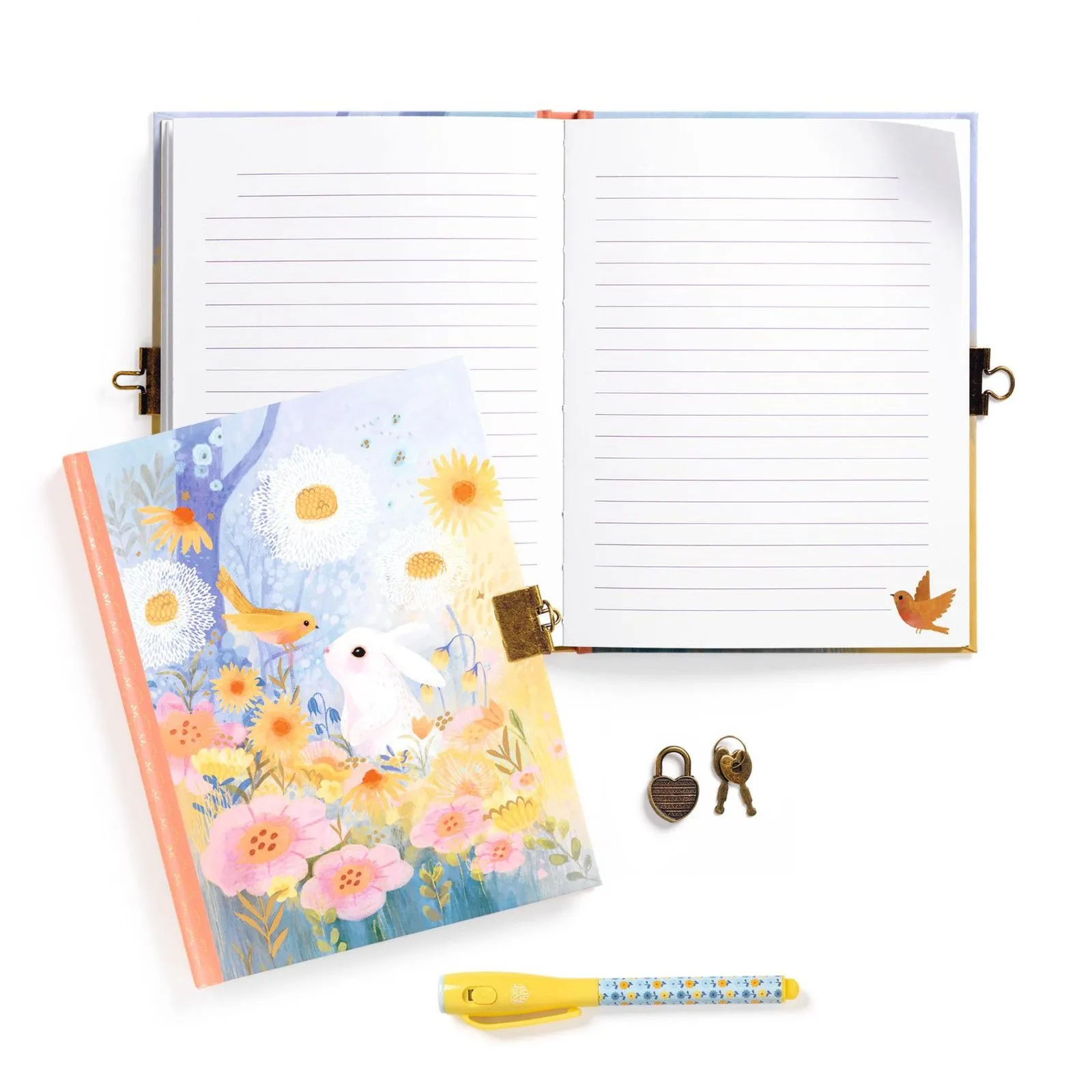 Djeco Lovely Paper - Diary Kendra - Magic pen – vue 3 – Creative Stationery