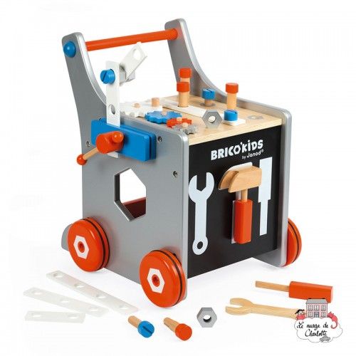 Brico'Kids Magnetic DIY Trolley - JAN-J06478 - Janod - Wooden blocks and boards - Le Nuage de Charlotte