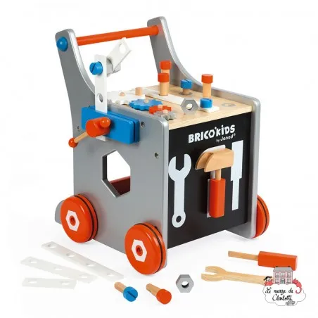 Chariot Magnétique Brico'Kids - JAN-J06478 - Janod - Blocs et planchettes de bois - Le Nuage de Charlotte