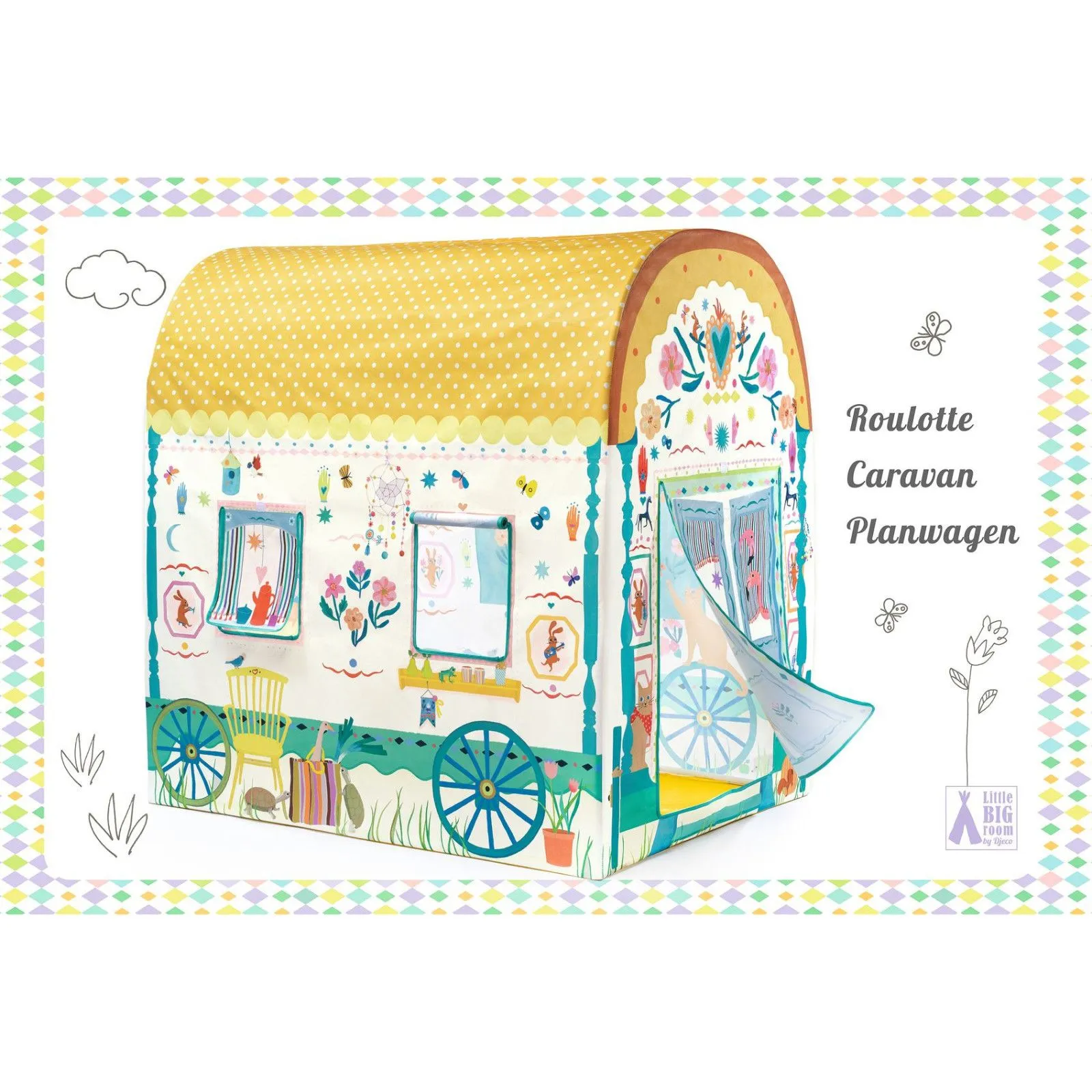 Djeco Little Big Room - Roulotte – vue 2 – Tentes