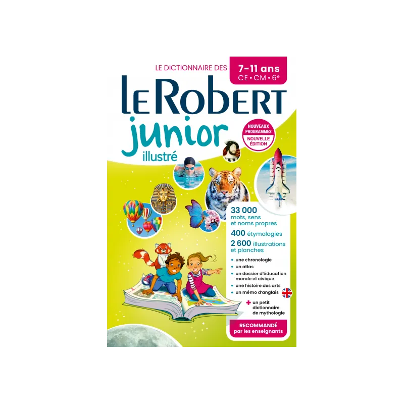 LeRobert Dictionnaire Le Robert junior illustré - 7/11 ans - CE-CM-6e - Nouvelle édition – vue 1 – Documentaires