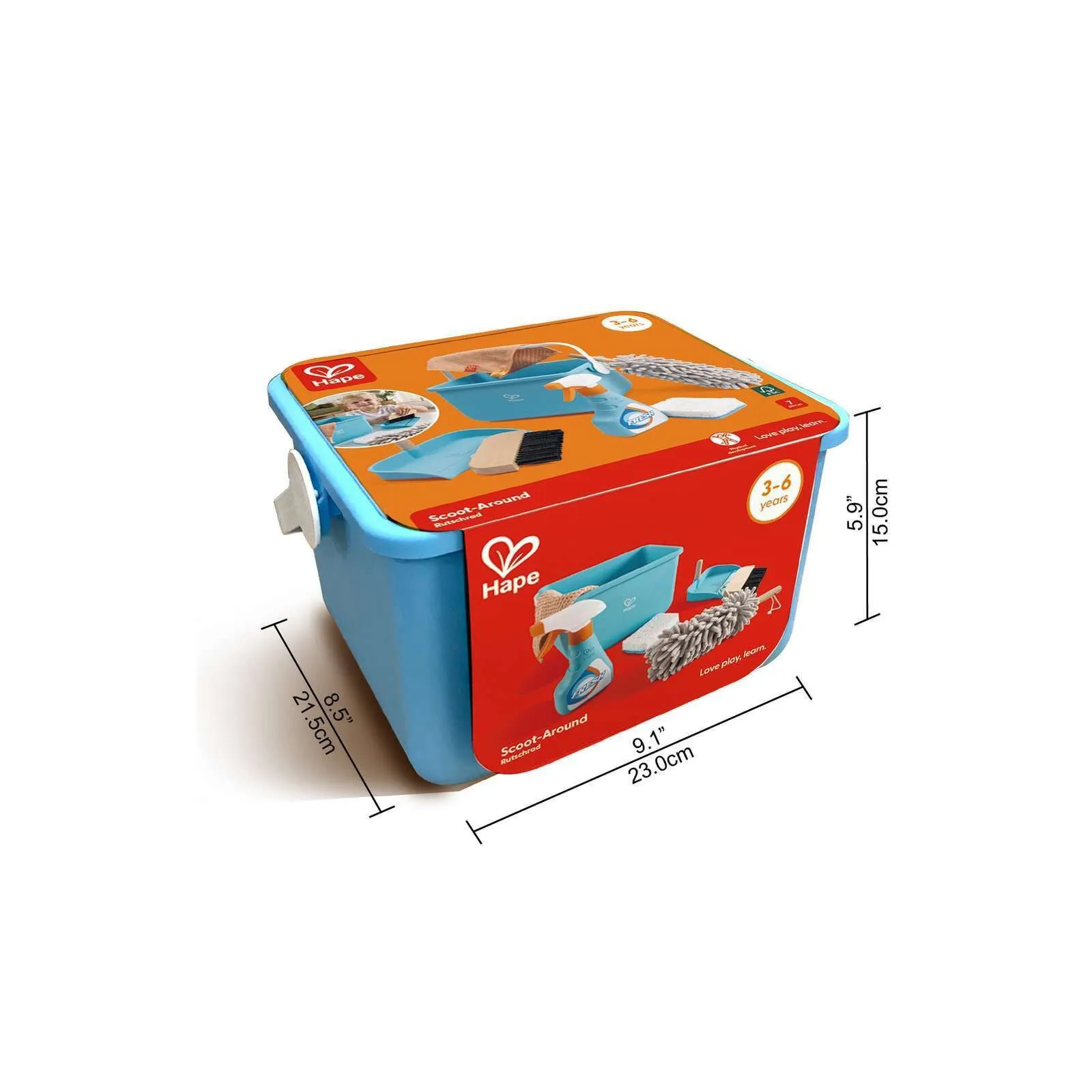 Hape Clean Up Bucket Set – vue 4 – Cleaning