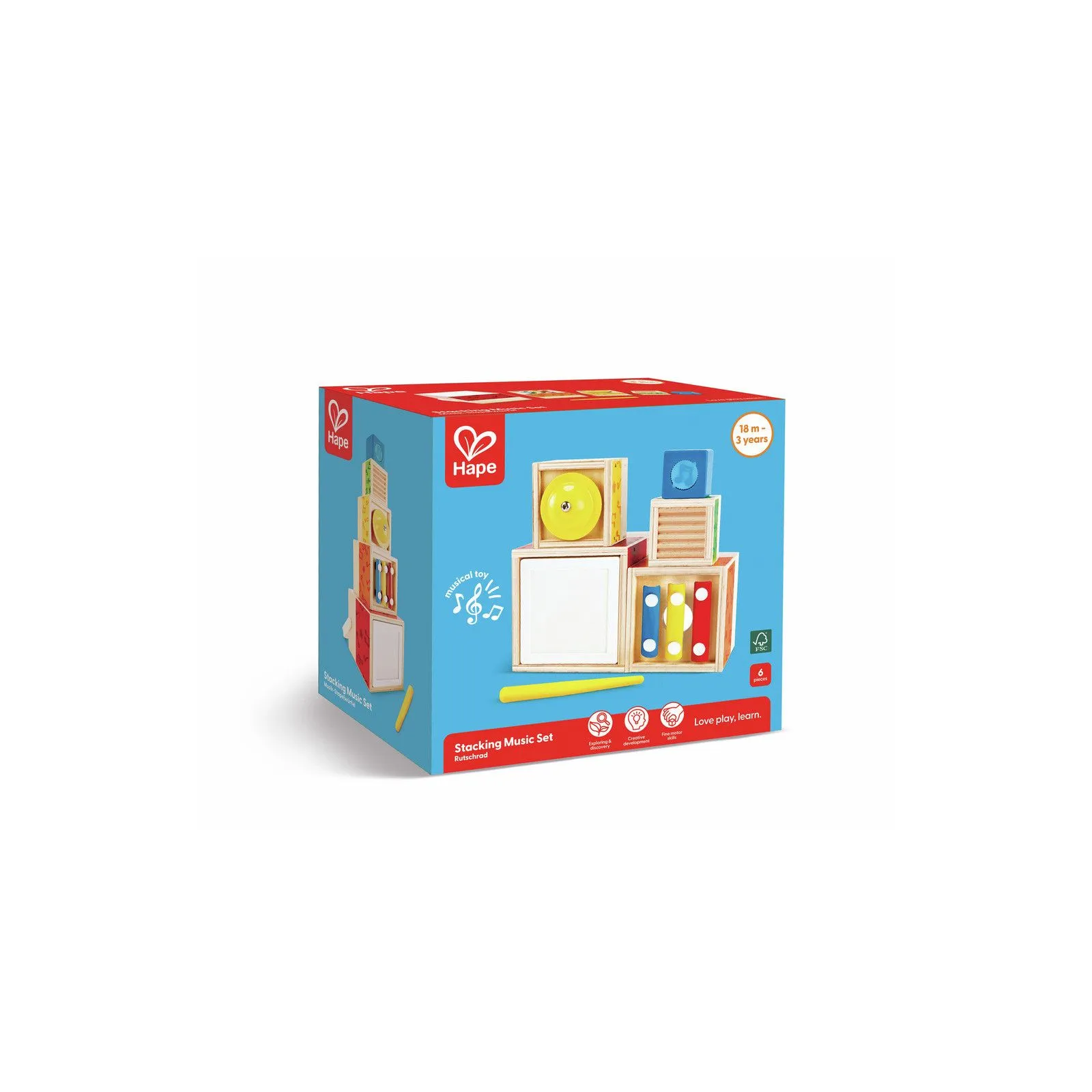 Hape Boîtes musicales gigognes – vue 6 – Musique