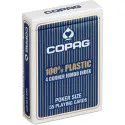Cartamundi Copag 100% Plastic 4 Corner Jumbo Index - bleu – vue 1 – Jeux de societe