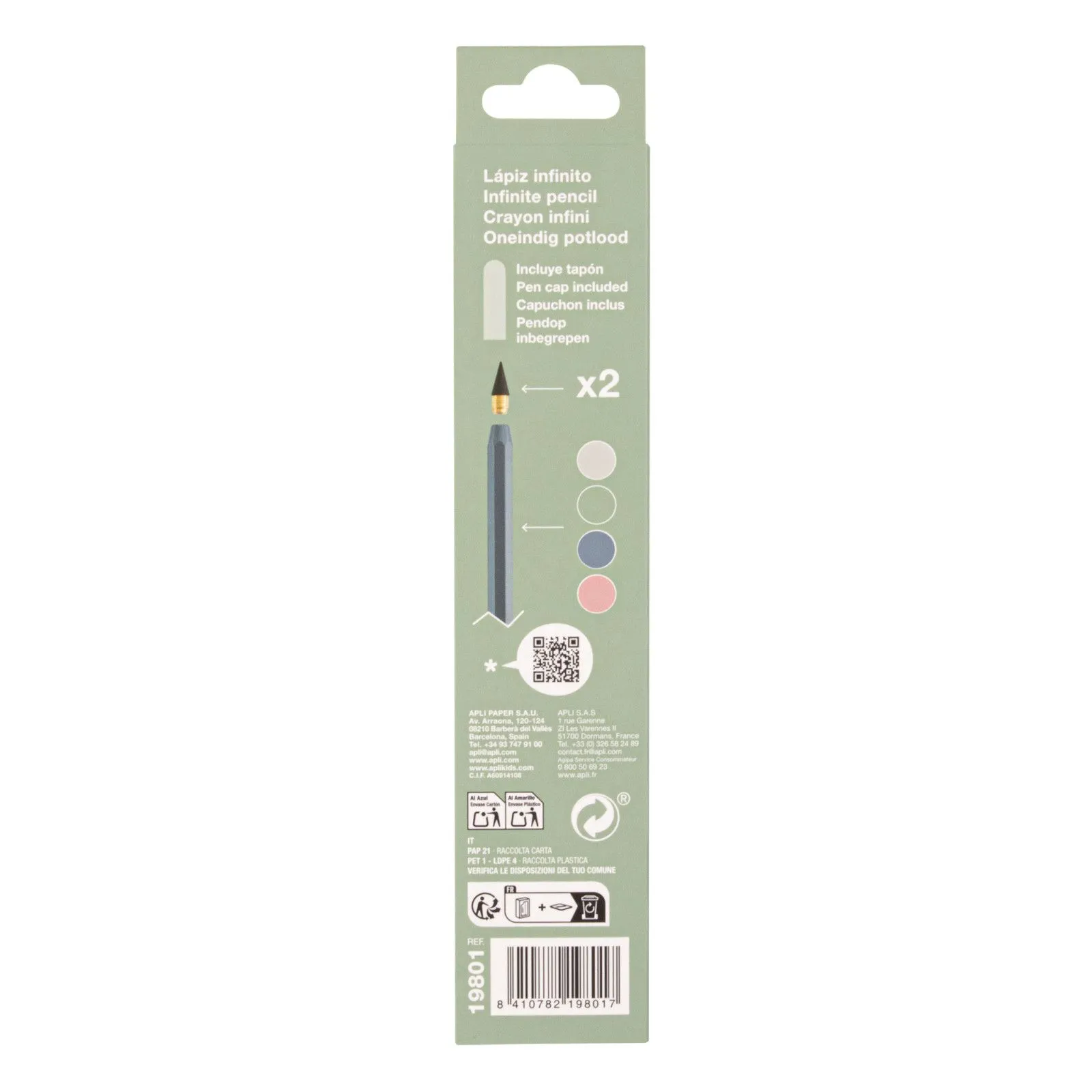 APLI Up North Infinite pencil - Green – vue 2 – Painting & Drawing