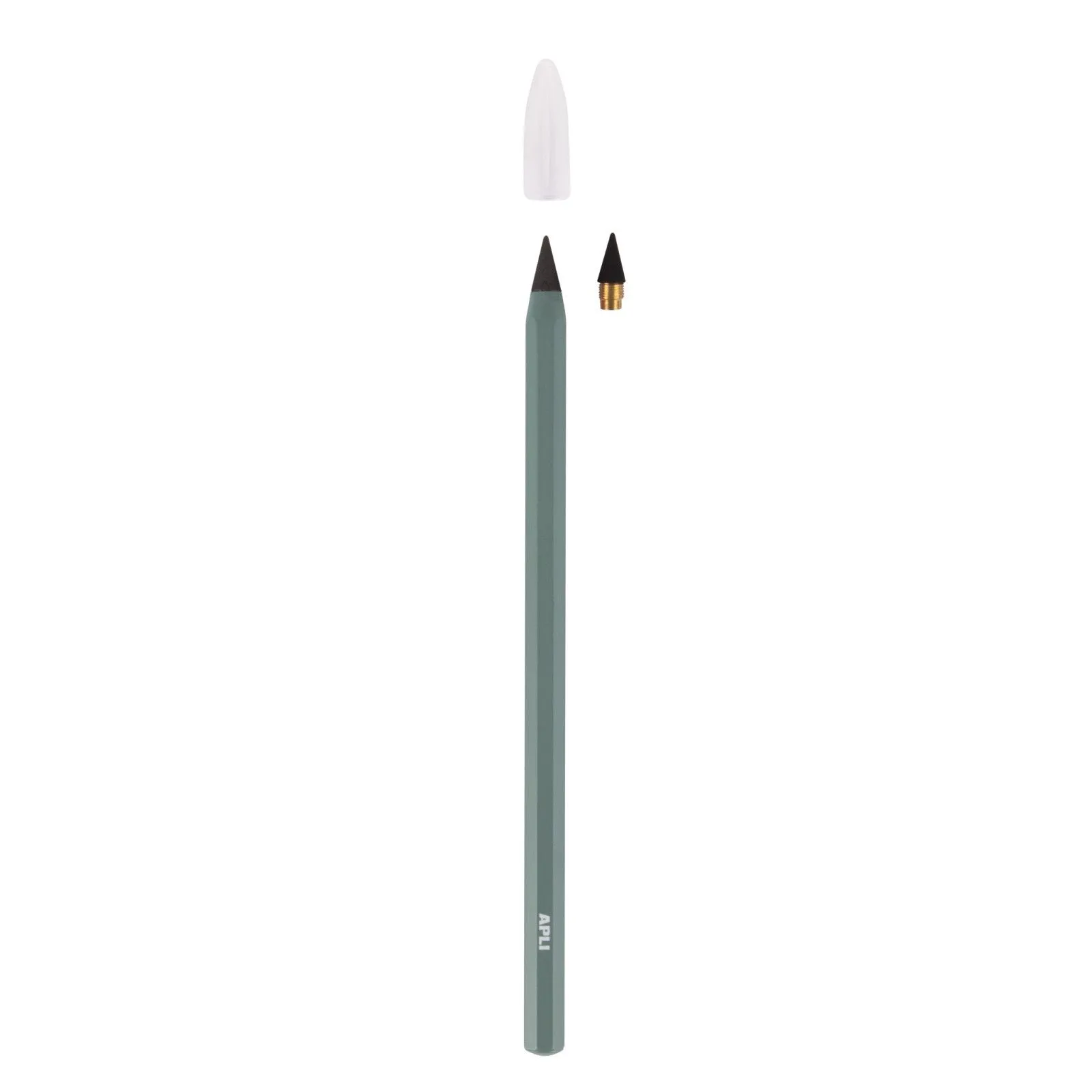 APLI Crayon infini - vert – vue 3 – Peinture & dessin