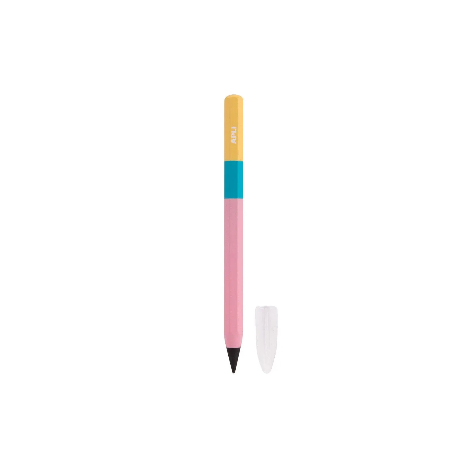 APLI Mini crayon Infini tricolore - rose – vue 2 – Peinture & dessin