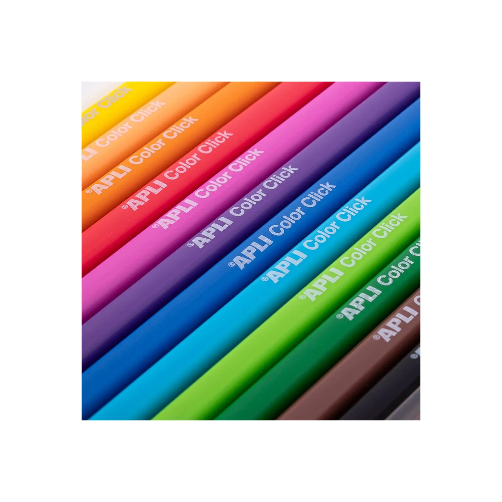 APLI Color Click Mechanical Pencils 12 Assorted Colors – vue 4 – Painting & Drawing