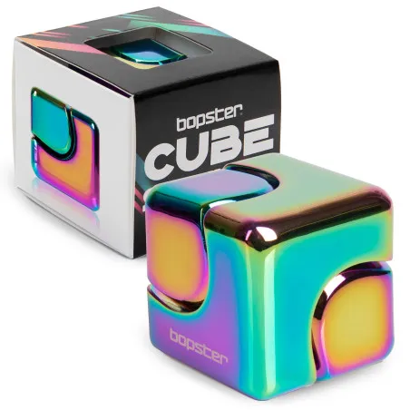 Click Europe bopster Fidget Cube Spinner – Multicoloured Metallic – vue 1 – Fidget