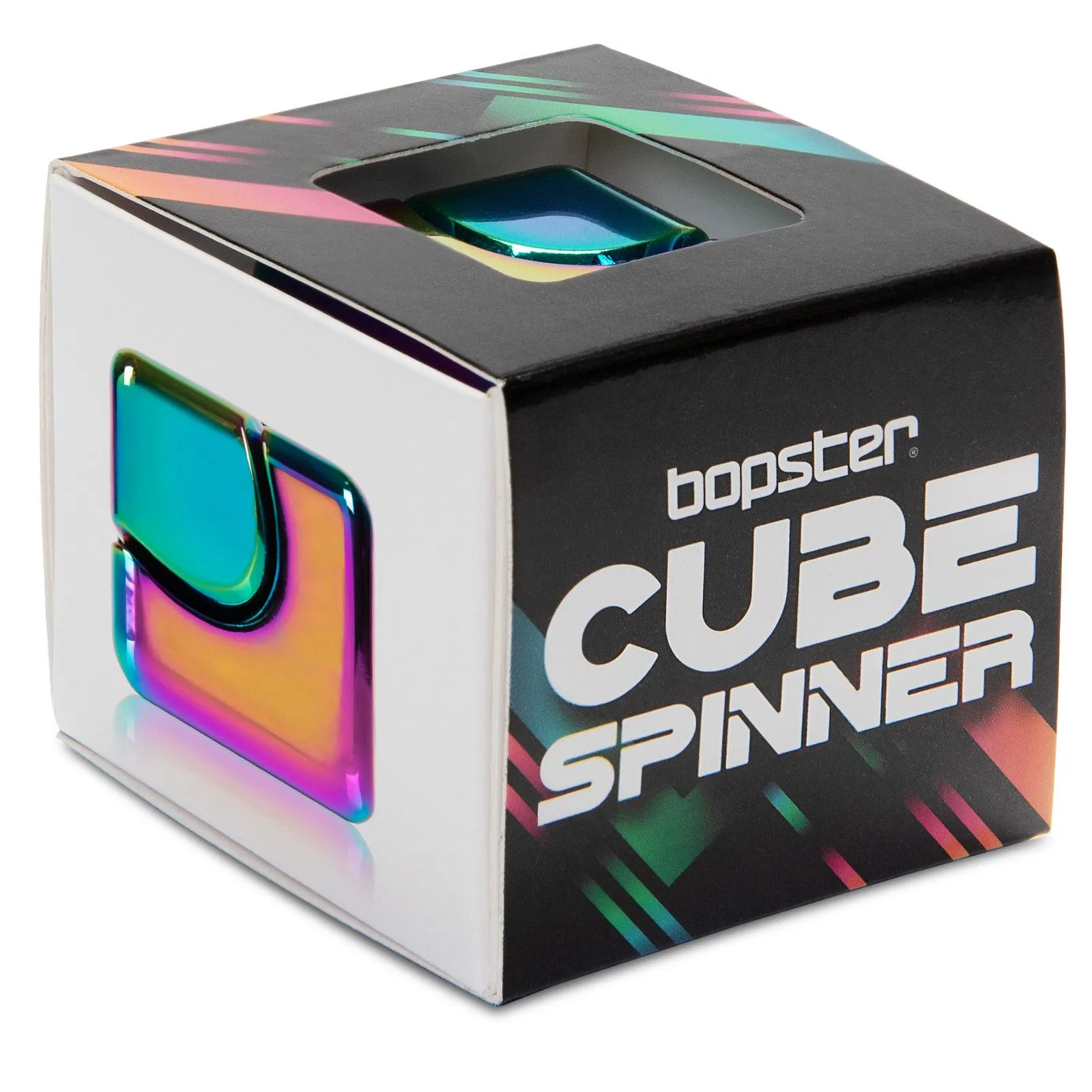 Click Europe bopster Fidget Cube Spinner – Multicoloured Metallic – vue 4 – Fidget