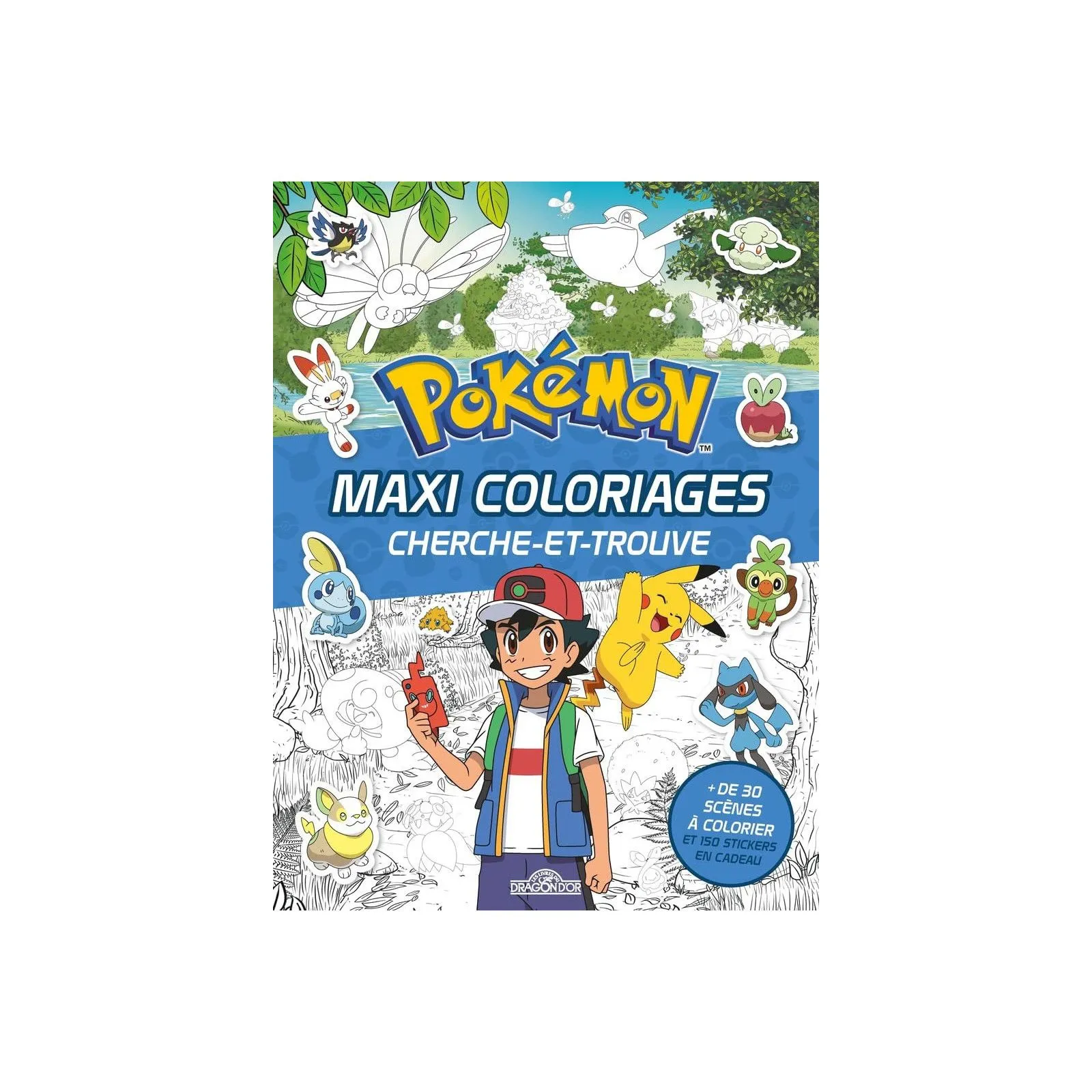 Les Livres du Dragon d'Or Pokémon - Maxi coloriages cherche-et-trouve – vue 1 – Activity Books