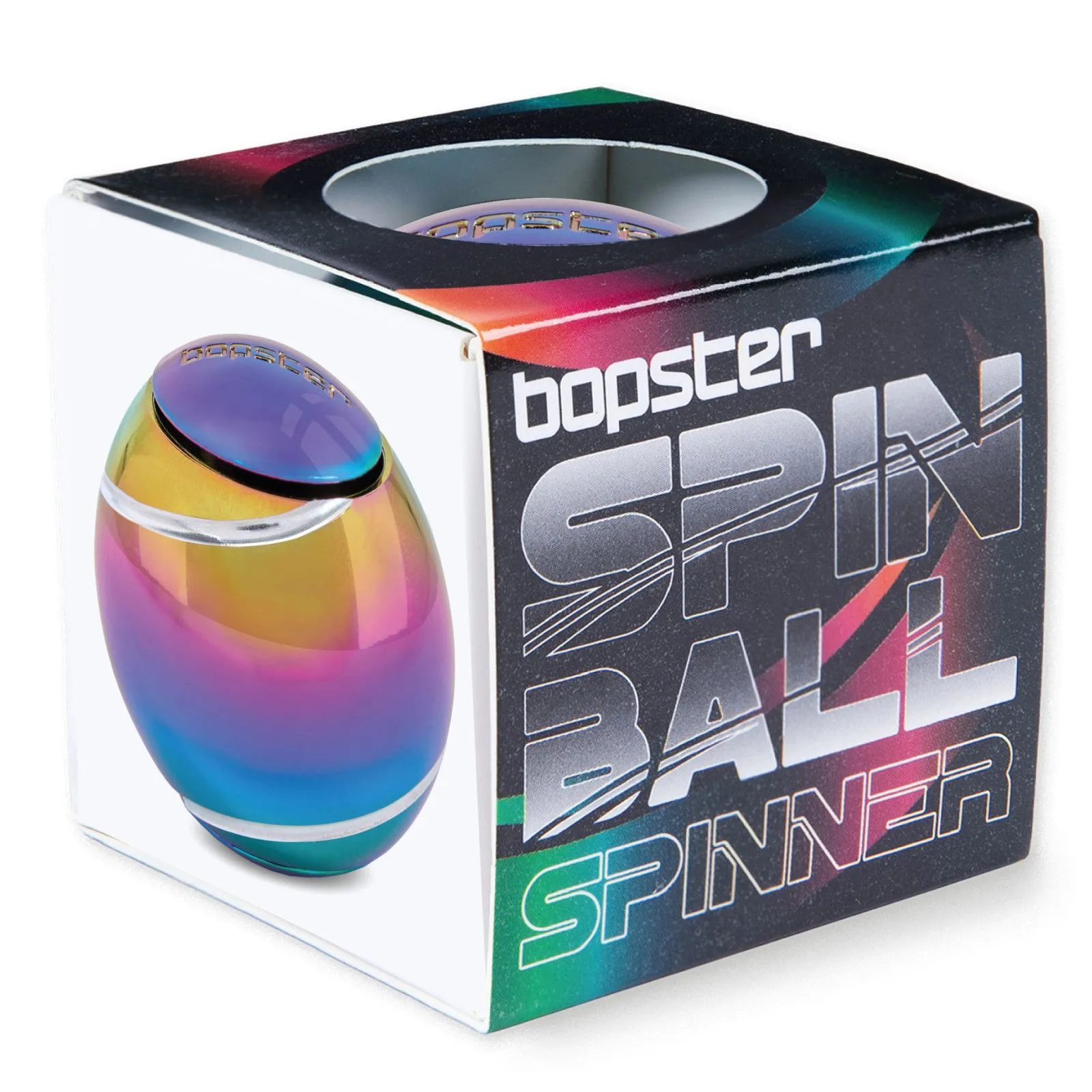 Click Europe bopster Spin Ball Spinner – Multicoloured Metallic – vue 2 – Fidget