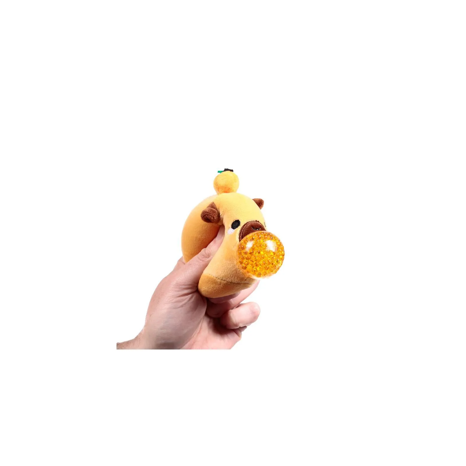 Puckator Queasy Squeezies - Adoramals Capybara [orange] – vue 2 – My little collection