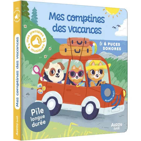 Editions Auzou Mes premiers sonores - Mes comptines des vacances – vue 1 – Sounds