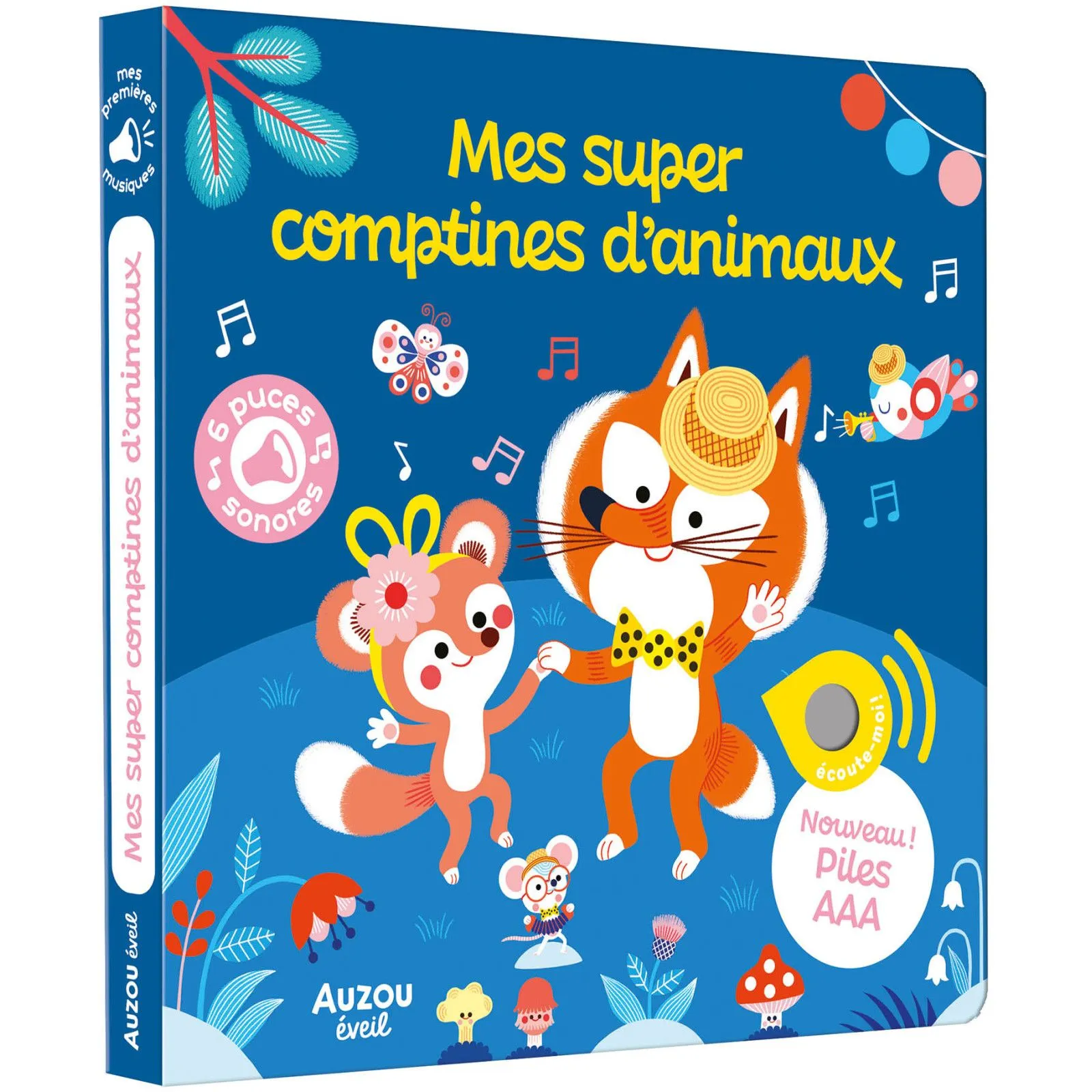 Editions Auzou Mes premiers sonores - Mes super comptines d'animaux – vue 1 – Sounds